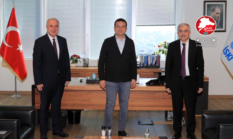 Ekrem İmamoğlu'nun İSKİ ziyareti esnasında
